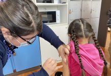 Con despliegue en colegios comenzó la campaña de vacunación contra influenza en Los Andes